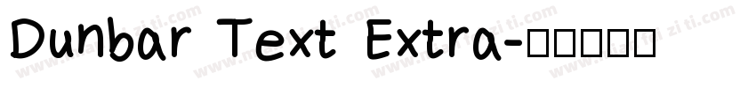 Dunbar Text Extra字体转换